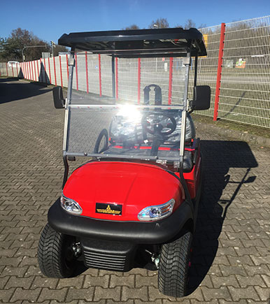 WSM GolfCart EX1300 2-Sitzer rot Vorderansicht
