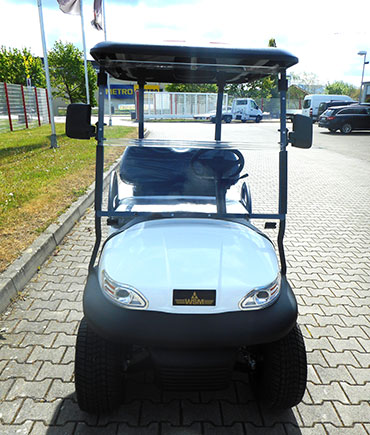 WSM GolfCart EX1300 2-Sitzer weiß mit GolfBagHalter