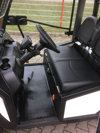 GolfCart WSM MX1300 mit Kabine und Transportbox weiß