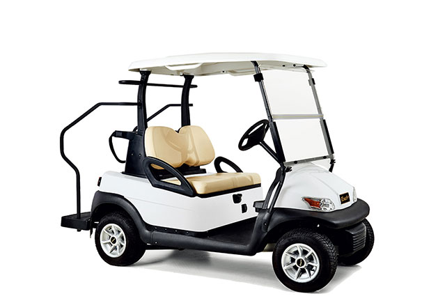 WSM EX1300 2-Sitzer GolfCart mit GolfBag-Halter weiß