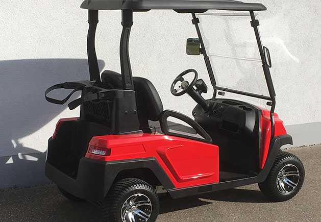 WSM MX1300 GolfCart mit GolfBag rot