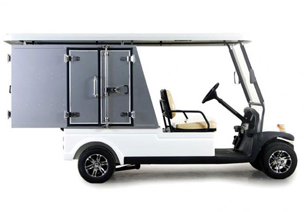 Ladepritschen & Boxen für GolfCarts - Geschlossene Box mit Tür