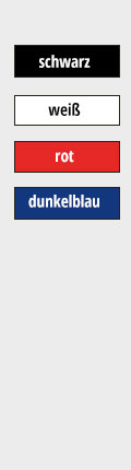 Farbpalette schwarz weiß rot dunkelblau